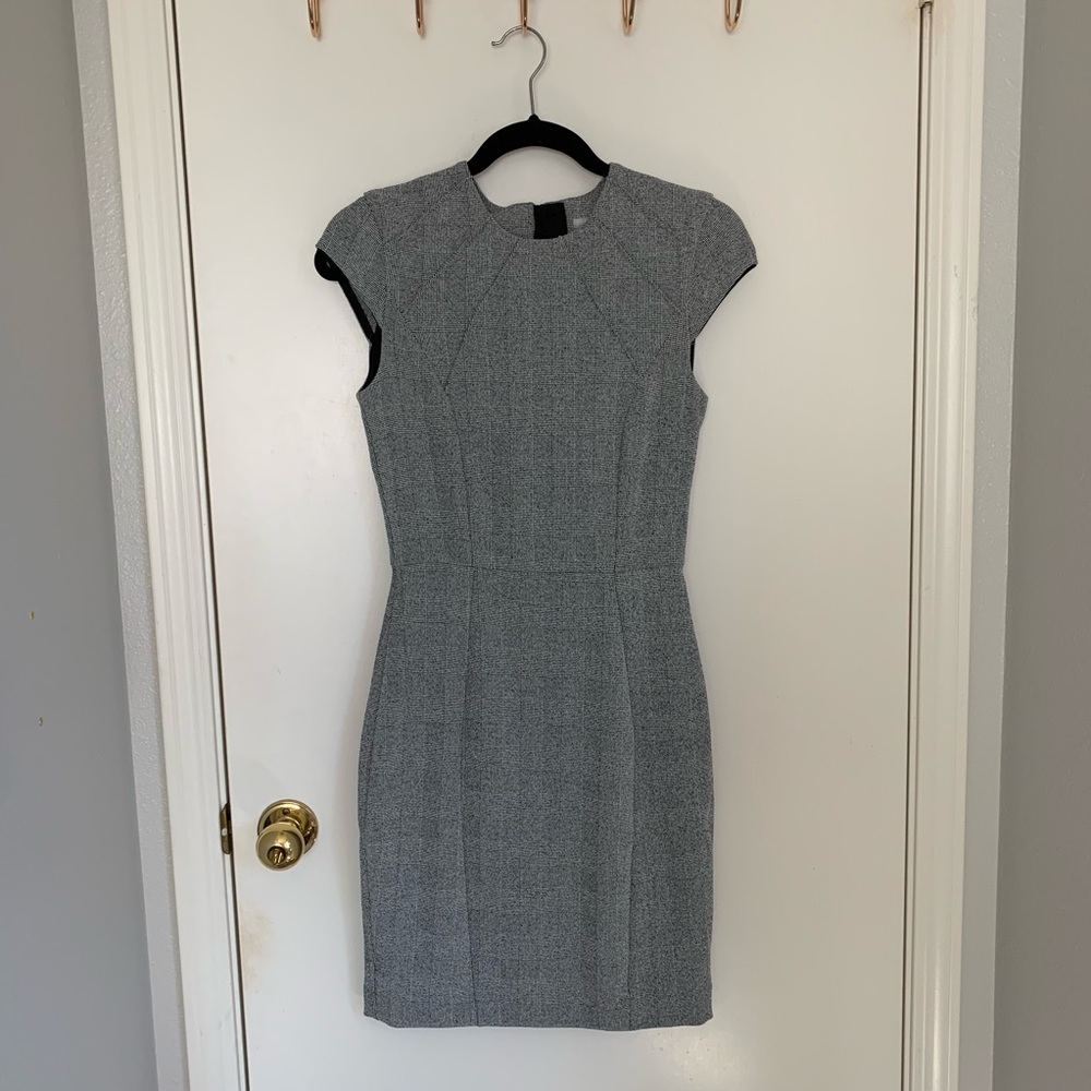 H&M grey sheath dress